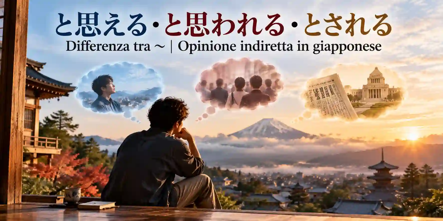 と思える・と思われる・とされる: significato e differenze
